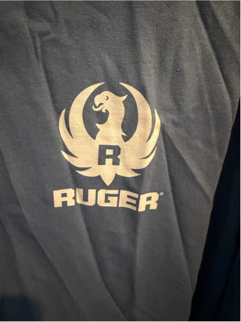 Ruger Long Sleeve Graphic Tee Blue Red Size 3XL - Picture 5 of 7